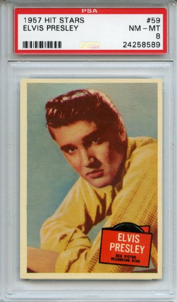 1957 Hit Stars 59 Elvis Presley PSA NM-MT 8