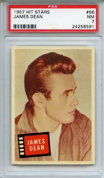1957 Hit Stars 66 James Dean PSA NM 7