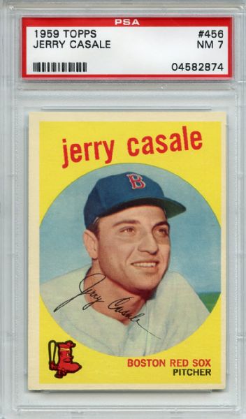 1959 Topps 456 Jerry Casale PSA NM 7
