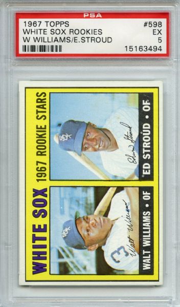 1967 Topps 598 Chicago White Sox Rookies PSA EX 5