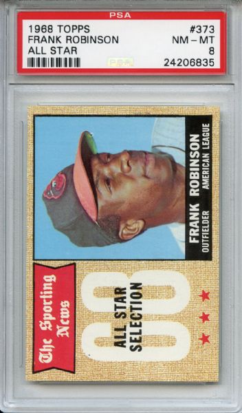 1968 Topps 373 Frank Robinson All Star PSA NM-MT 8