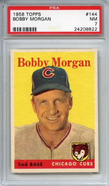1958 Topps 144 Bobby Morgan PSA NM 7
