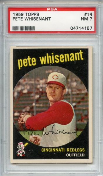 1959 Topps 14 Pete Whisenant PSA NM 7