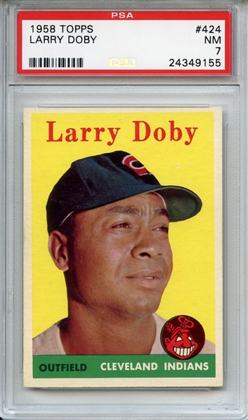 1958 Topps 424 Larry Doby PSA NM 7