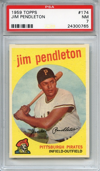 1959 Topps 174 Jim Pendleton PSA NM 7