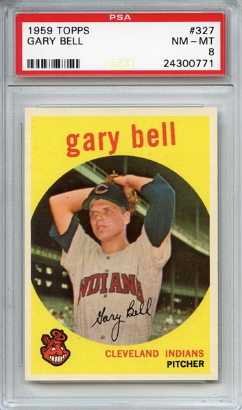 1959 Topps 327 Gary Bell PSA NM-MT 8