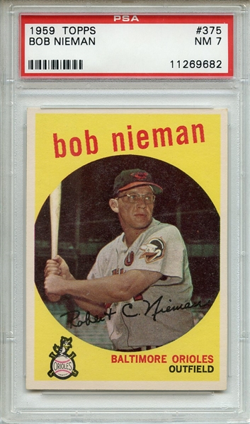 1959 Topps 375 Bob Nieman PSA NM 7
