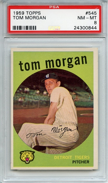 1959 Topps 545 Tom Morgan PSA NM-MT 8