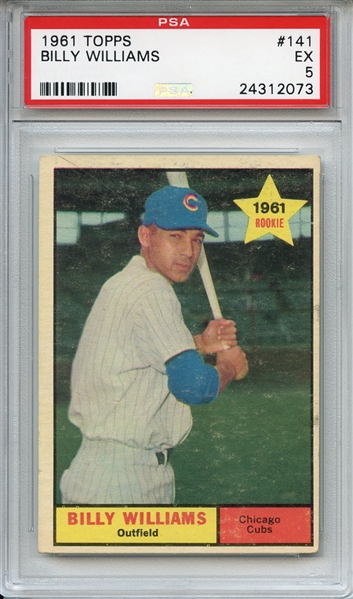 1961 Topps 141 Billy Williams RC PSA EX 5