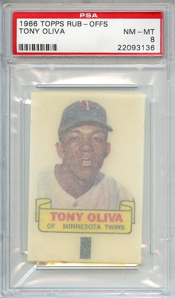 1966 Topps Rub-Offs Tony Oliva PSA NM-MT 8