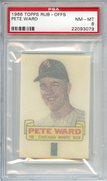 1966 Topps Rub-Offs Pete Ward PSA NM-MT 8
