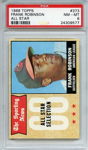 1968 Topps 373 Frank Robinson All Star PSA NM-MT 8