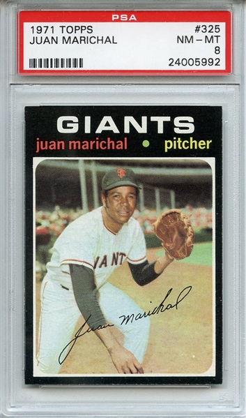 1971 Topps 325 Juan Marichal PSA NM-MT 8
