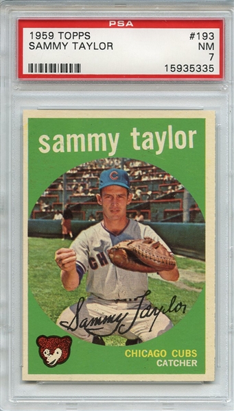1959 Topps 193 Sammy Taylor PSA NM 7