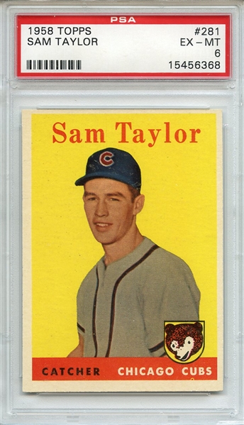 1958 Topps 281 Sam Taylor PSA EX-MT 6