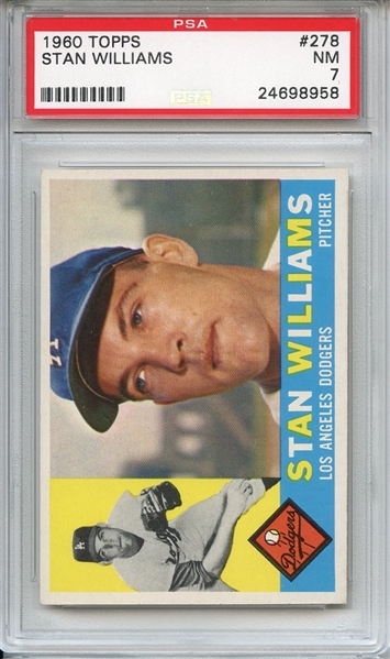 1960 Topps 278 Stan Williams PSA NM 7