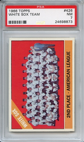 1966 Topps 426 Chicago White Sox Team PSA NM 7
