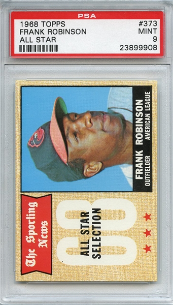 1968 Topps 373 Frank Robinson All Star PSA MINT 9