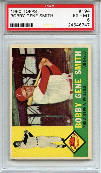 1960 Topps 194 Bobby Gene Smith EX-MT 6