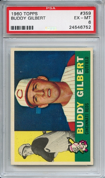 1960 Topps 359 Buddy Gilbert EX-MT 6