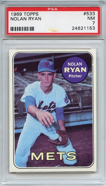 1969 Topps 533 Nolan Ryan PSA NM 7