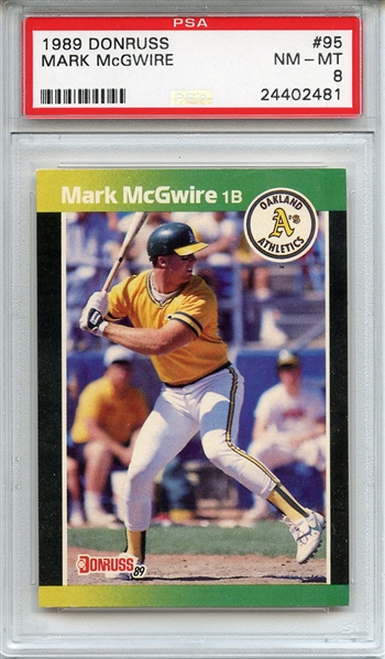 1989 Donruss 95 Mark McGwire PSA NM-MT 8