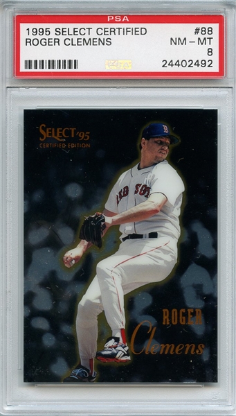 1995 Select Certified 88 Roger Clemens PSA NM-MT 8