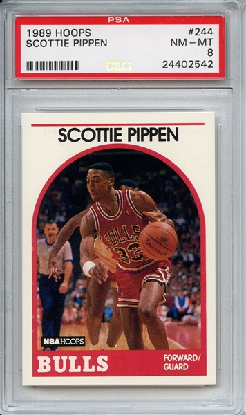 1989 Hoops 244 Scottie Pippen PSA NM-MT 8