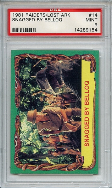 1981 Indiana Jones Raiders of the Lost Ark 14 Snagged By Belloq PSA MINT 9