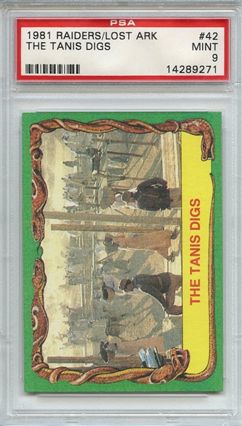 1981 Indiana Jones Raiders of the Lost Ark 42 The Tanis Digs PSA MINT 9