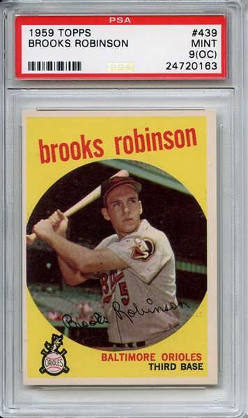 1959 Topps 439 Brooks Robinson PSA MINT 9 (OC)