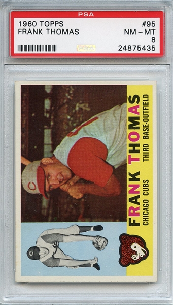 1960 Topps 95 Frank Thomas PSA NM-MT 8