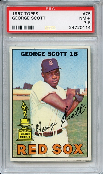 1967 Topps 75 George Scott PSA NM+ 7.5