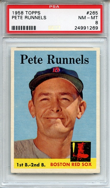 1958 Topps 265 Pete Runnels PSA NM-MT 8