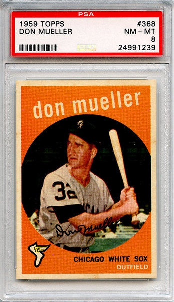 1959 Topps 368 Don Mueller PSA NM-MT 8