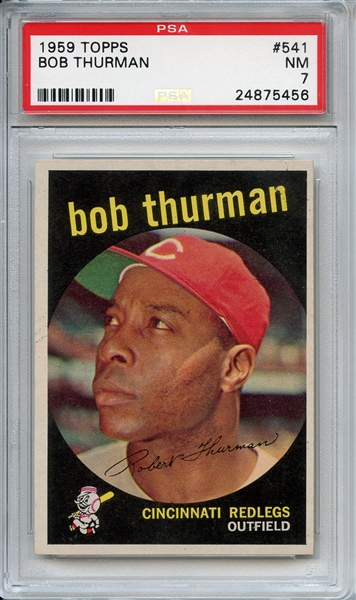 1959 Topps 541 Bob Thurman PSA NM 7