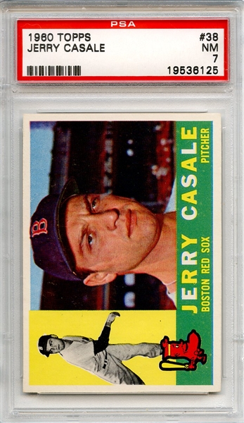 1960 Topps 38 Jerry Casale PSA NM 7