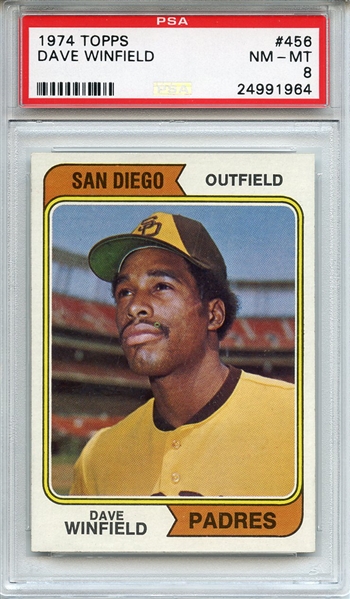 1974 Topps 456 Dave Winfield PSA NM-MT 8
