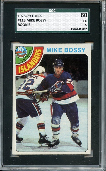1978 Topps 115 Mike Bossy RC SGC EX 60 / 5