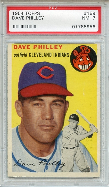 1954 Topps 159 Dave Philley PSA NM 7