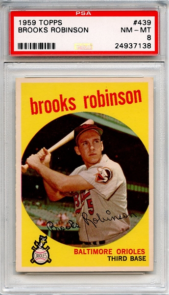 1959 Topps 439 Brooks Robinson PSA NM-MT 8