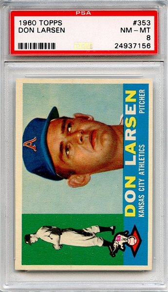 1960 Topps 353 Don Larsen PSA NM-MT 8