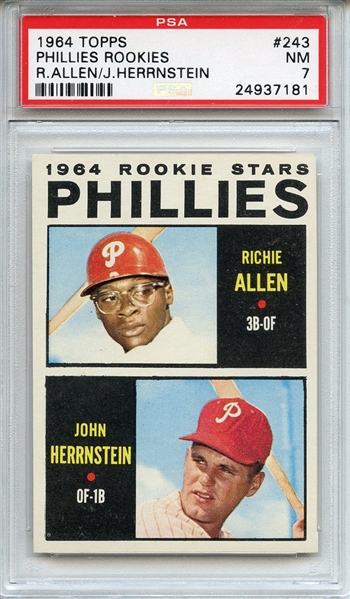 1964 Topps 243 Richie Allen RC PSA NM 7