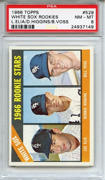 1966 Topps 529 Chicago White Sox Rookies PSA NM-MT 8