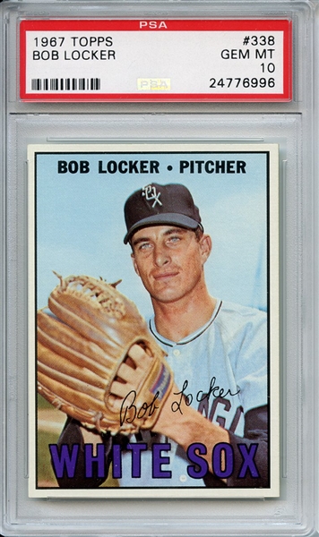 1967 Topps 338 Bob Locker PSA GEM MT 10