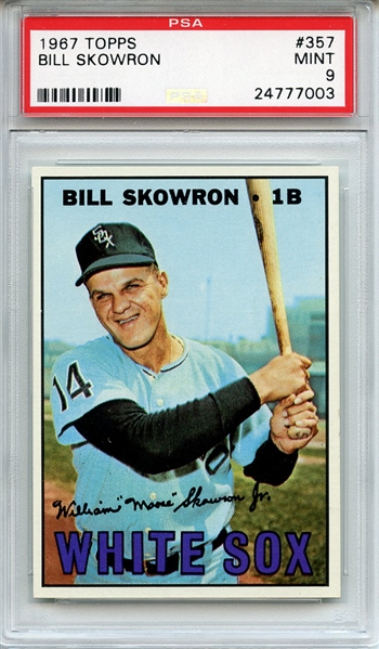 1967 Topps 357 Bill Skowron PSA MINT 9