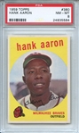 1959 Topps 380 Hank Aaron PSA NM-MT 8
