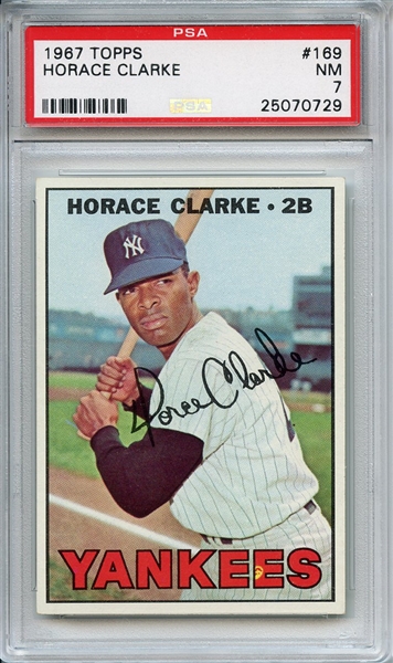 1967 Topps 169 Horace Clarke PSA NM 7