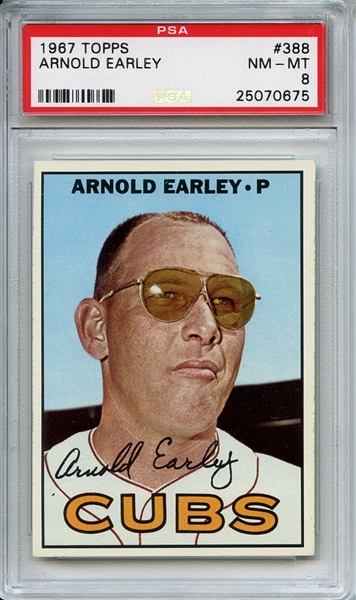 1967 Topps 388 Arnold Earley PSA NM-MT 8