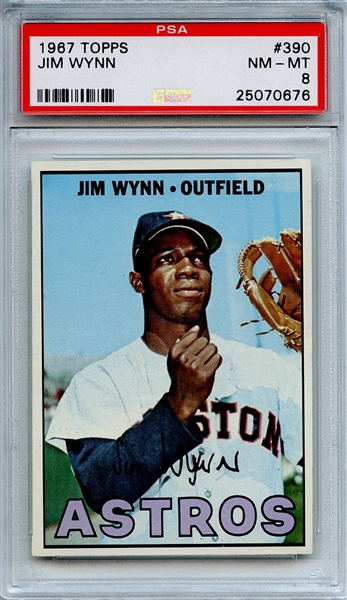 1967 Topps 390 Jim Wynn PSA NM-MT 8